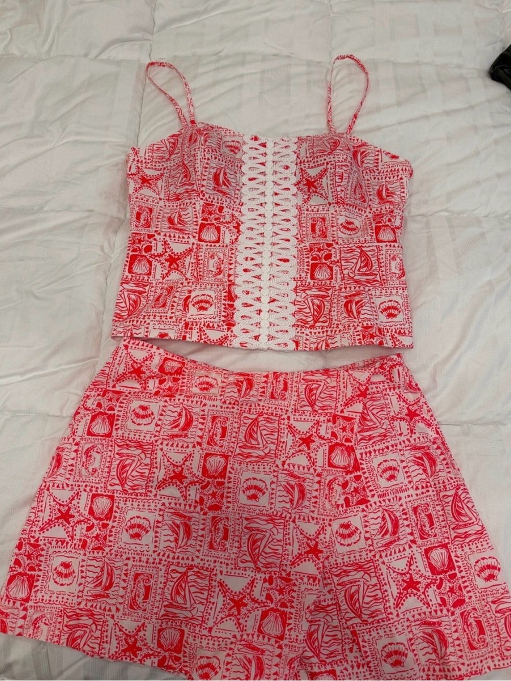 Lilly Pulitzer Seaside Harbour Top and Skort Set